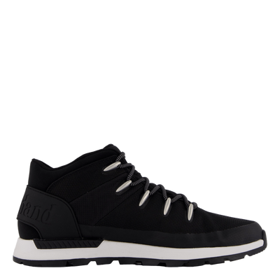 Mid Lace Up Waterproof Sneaker Jet Black