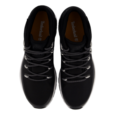 Mid Lace Up Waterproof Sneaker Jet Black