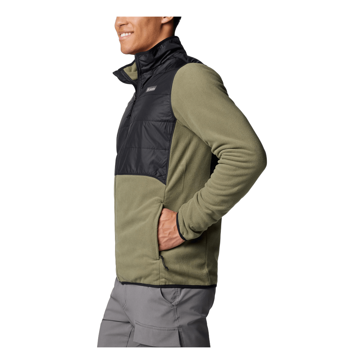 Basin Butte™ Full Zip Fleece I Stone Green, Black