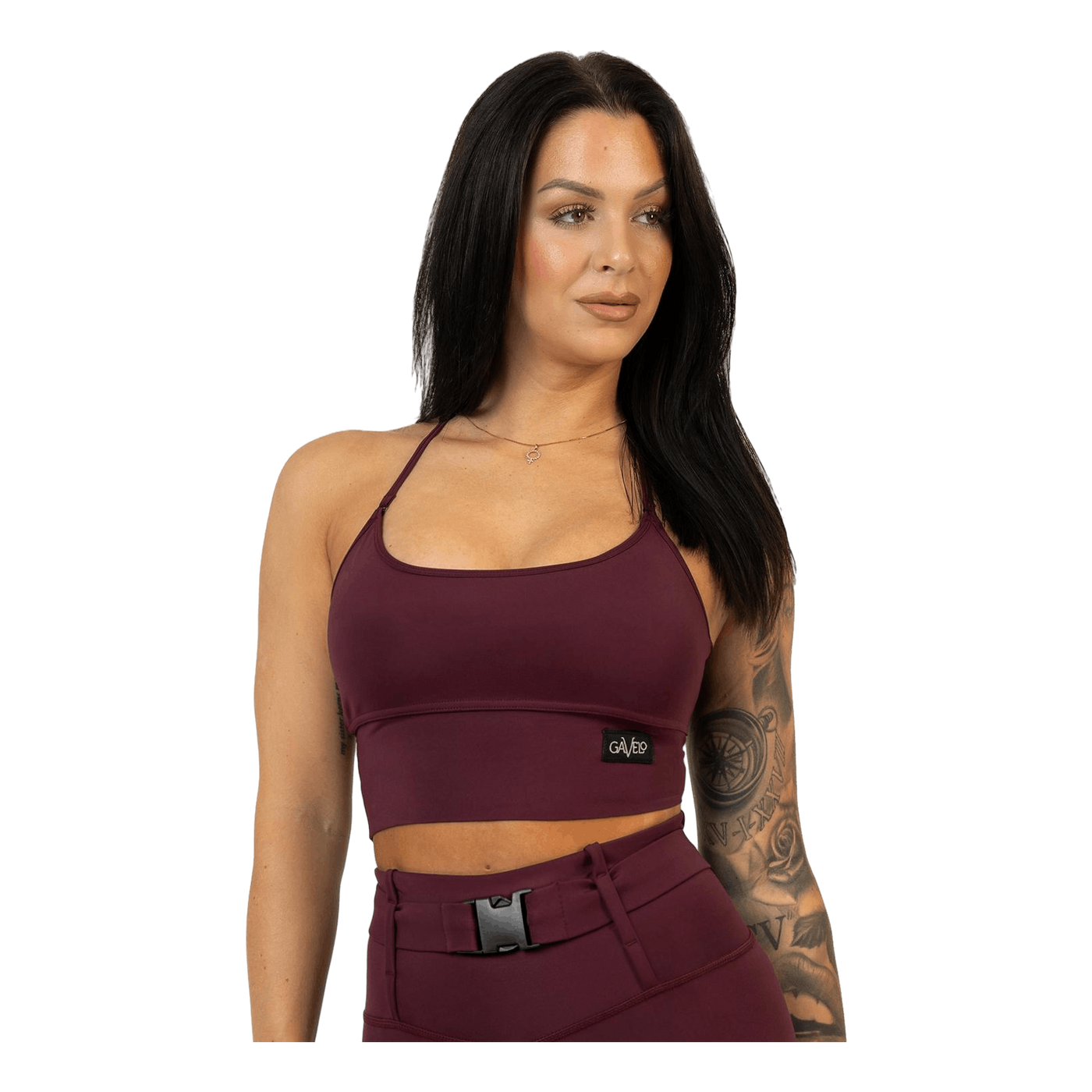 Cargo Top Burgundy Dark Red