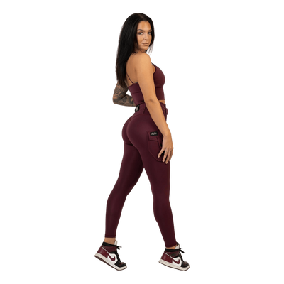 Cargo Top Burgundy Dark Red