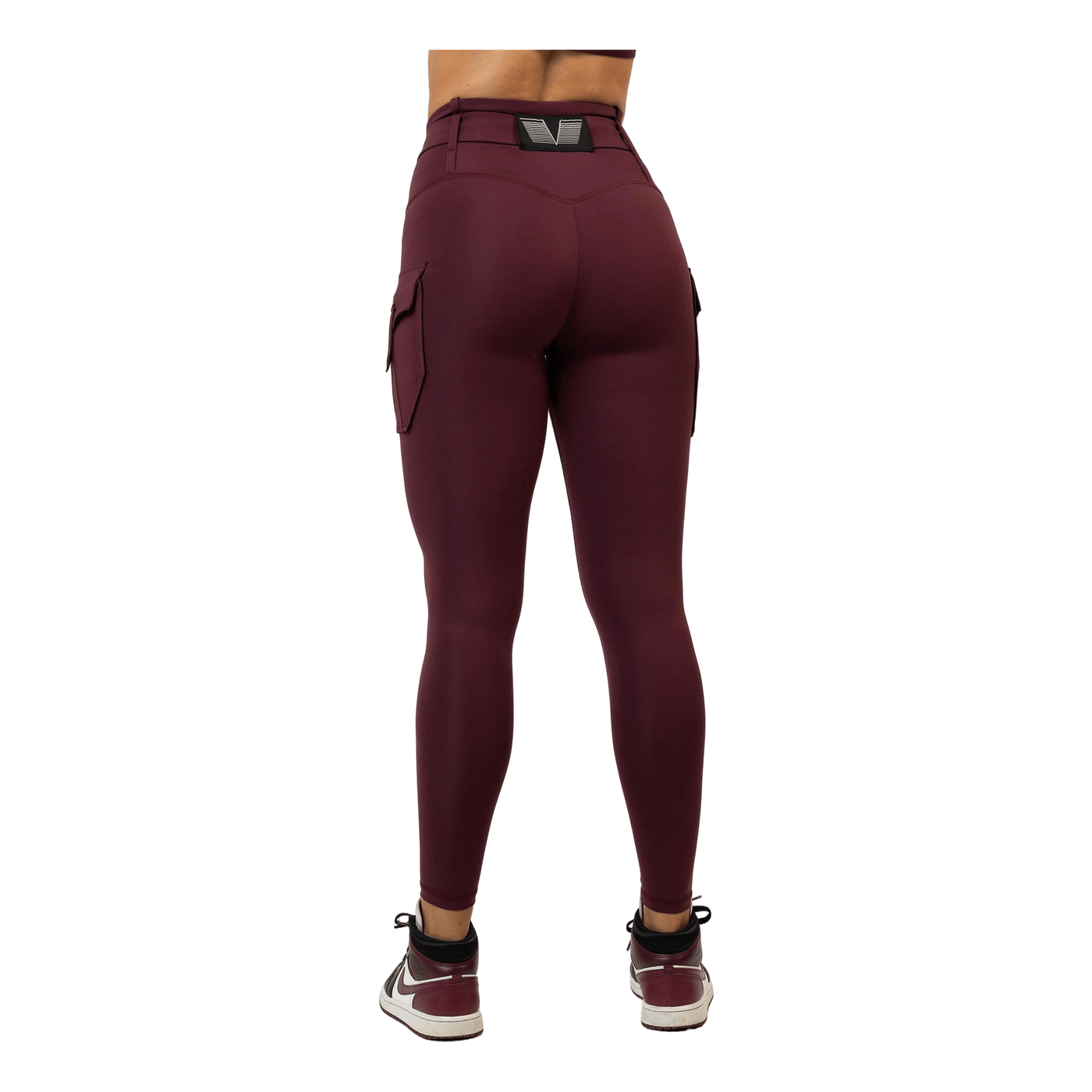 Cargo Burgundy Leggings Dark Red