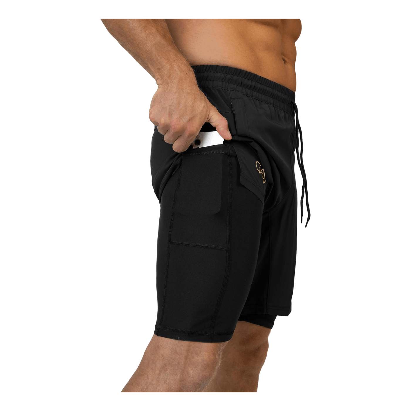 Performance Shorts Black&gold