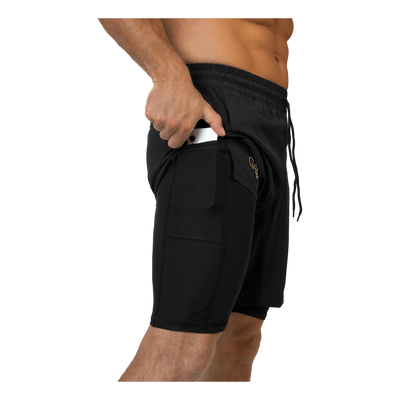 Performance Shorts Black&gold