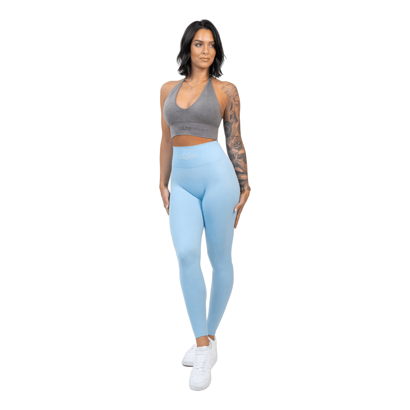 Seamless Booster Tights Sky Blue