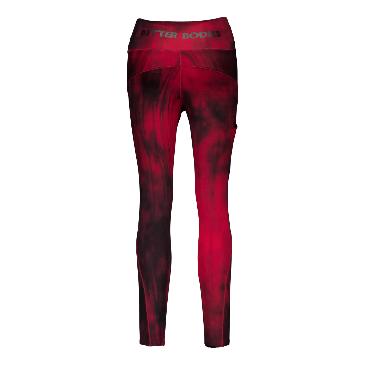 High Waist Leggings Chili Red Grunge Melange