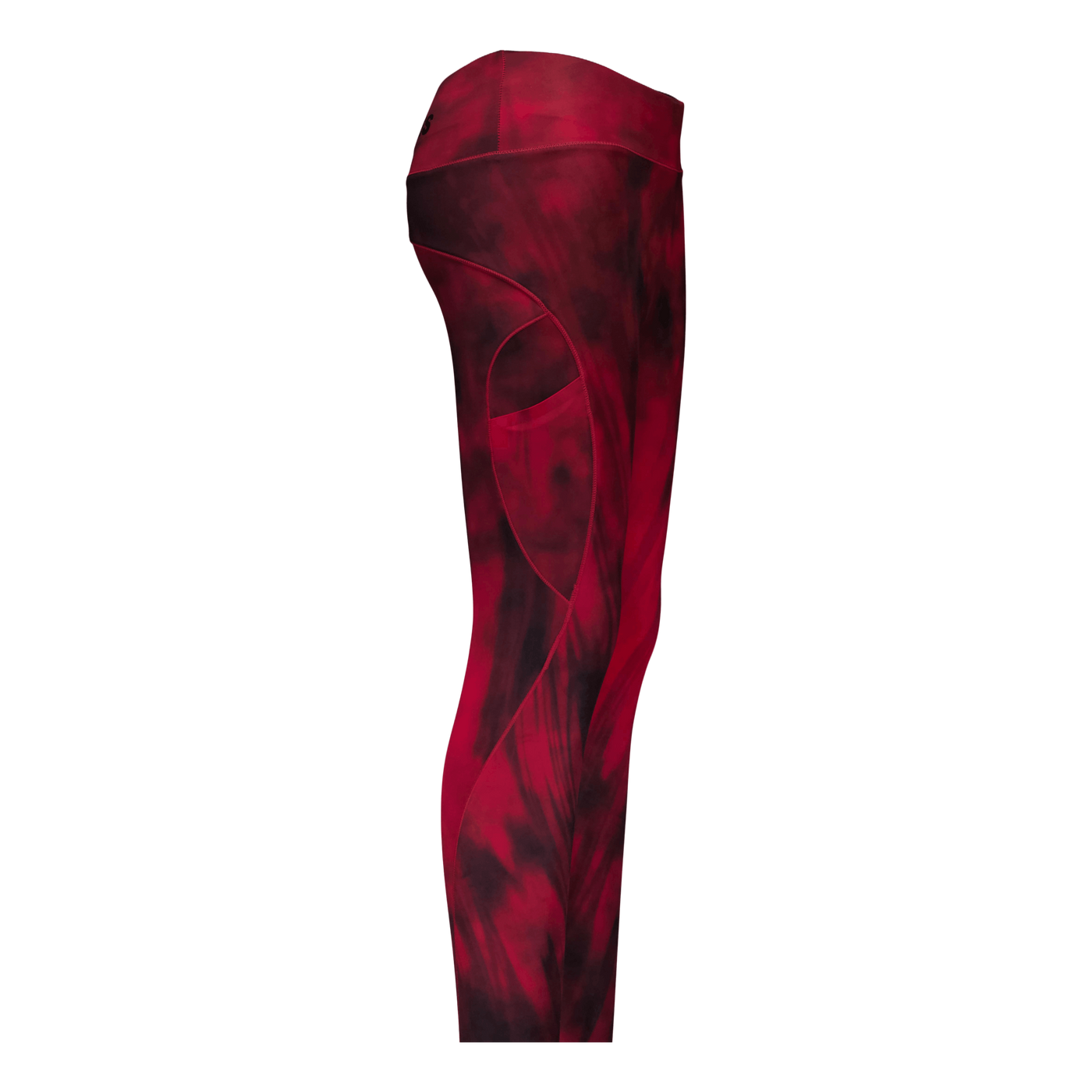 High Waist Leggings Chili Red Grunge Melange