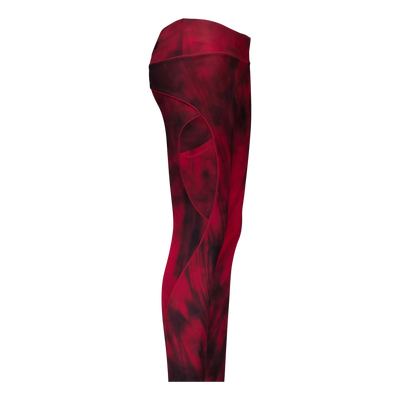 High Waist Leggings Chili Red Grunge Melange