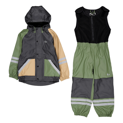 Fagerhult Rain Set, Fleece Anth/green