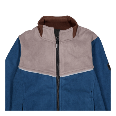 Stormy Jacket, Windfleece Grey/dark Blue