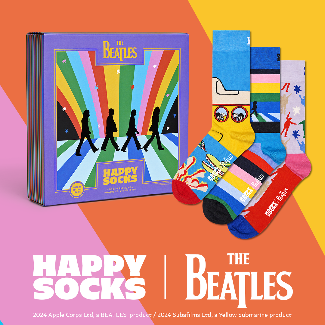 Beatles 3-pack Socks Gift Set Turquoise