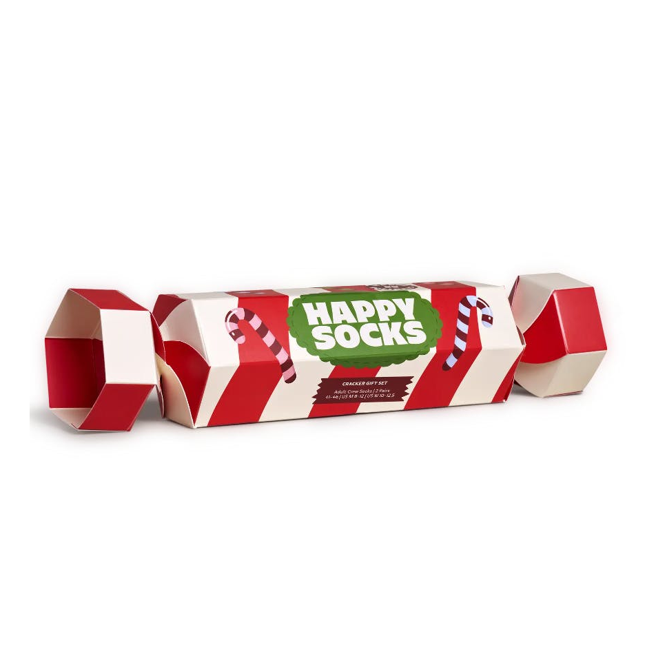 2-pack Holiday Striped Cracker Dark Red