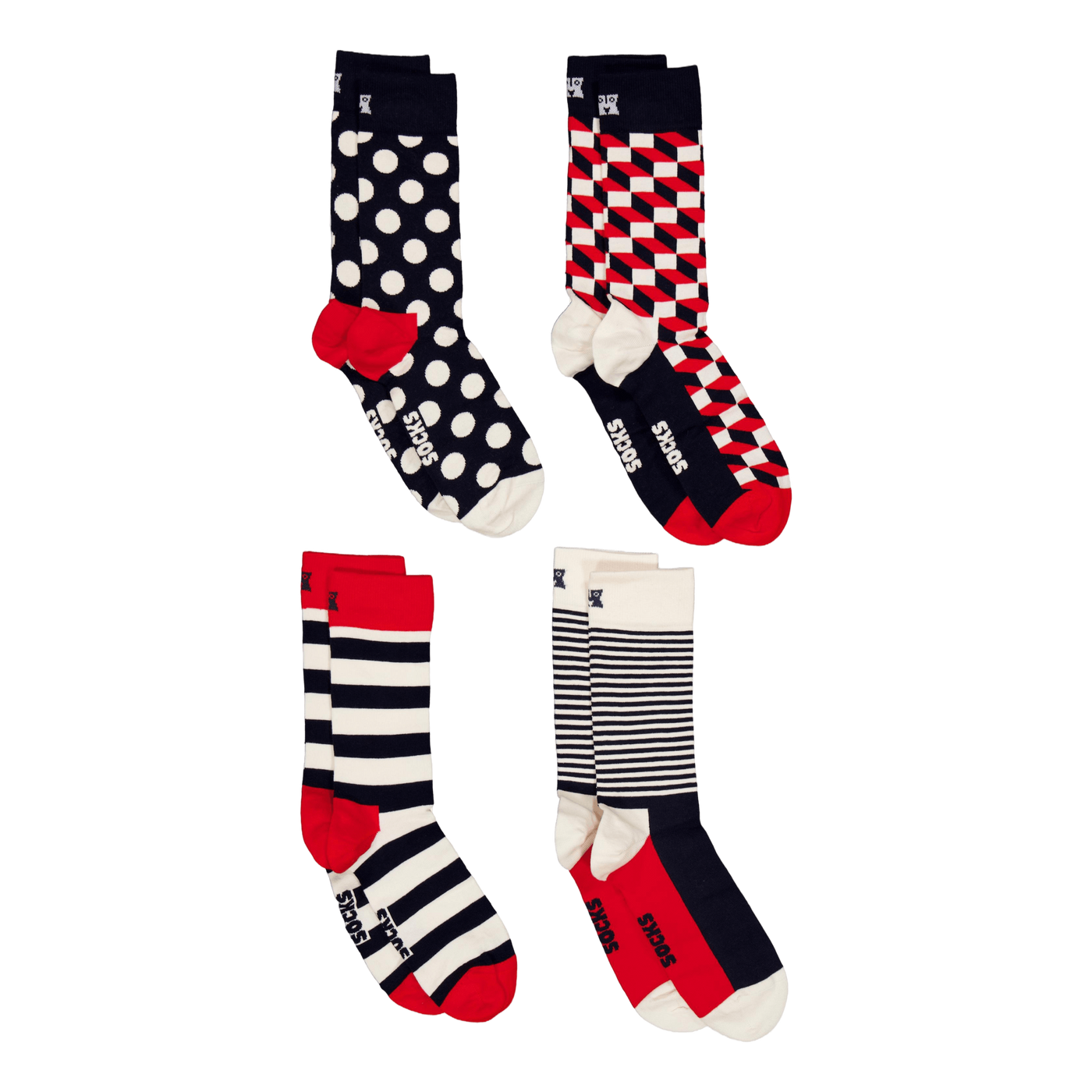 4-pack Classic Navy Socks Gift Navy