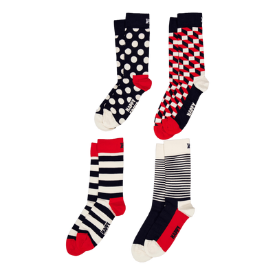 4-pack Classic Navy Socks Gift Navy