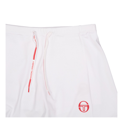 Eva Skort White/red