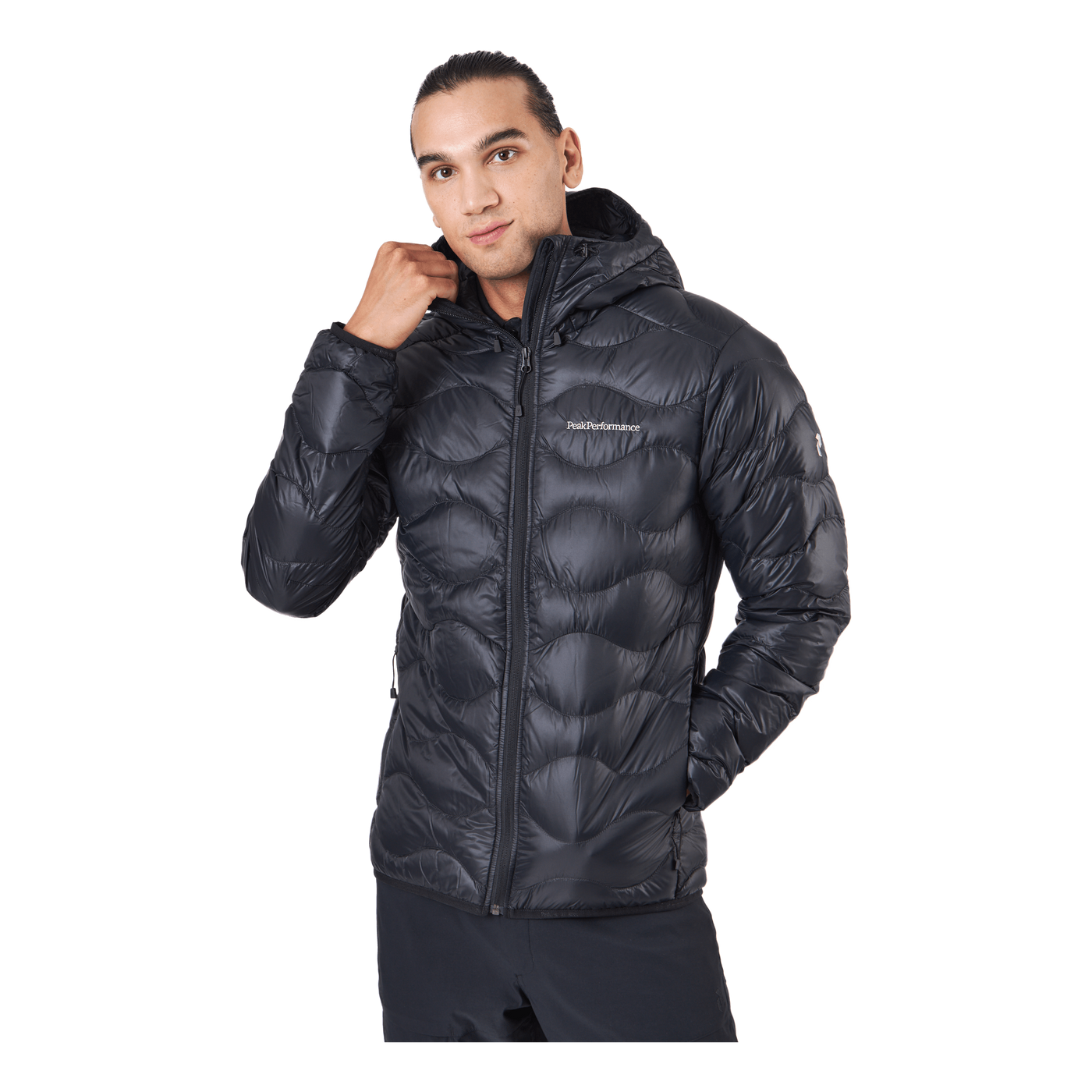 M Helium Down Hood Jacket Black