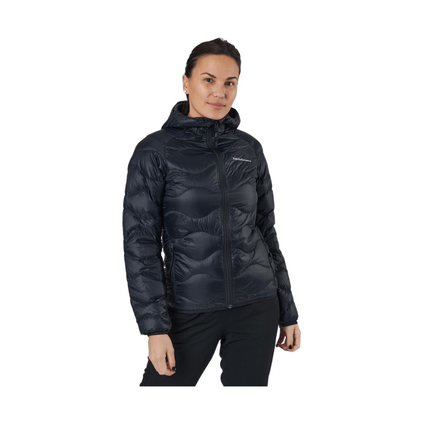 W Helium Down Hood Jacket Black