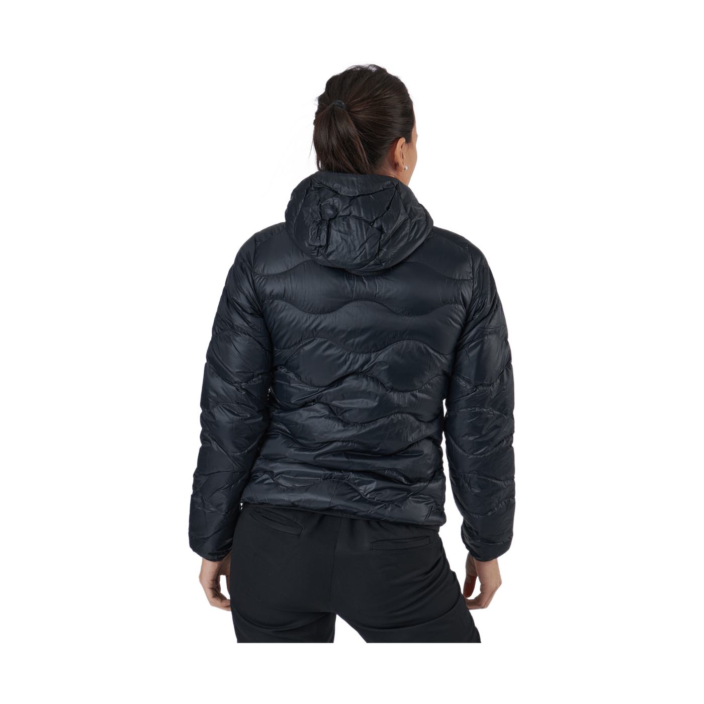 W Helium Down Hood Jacket Black