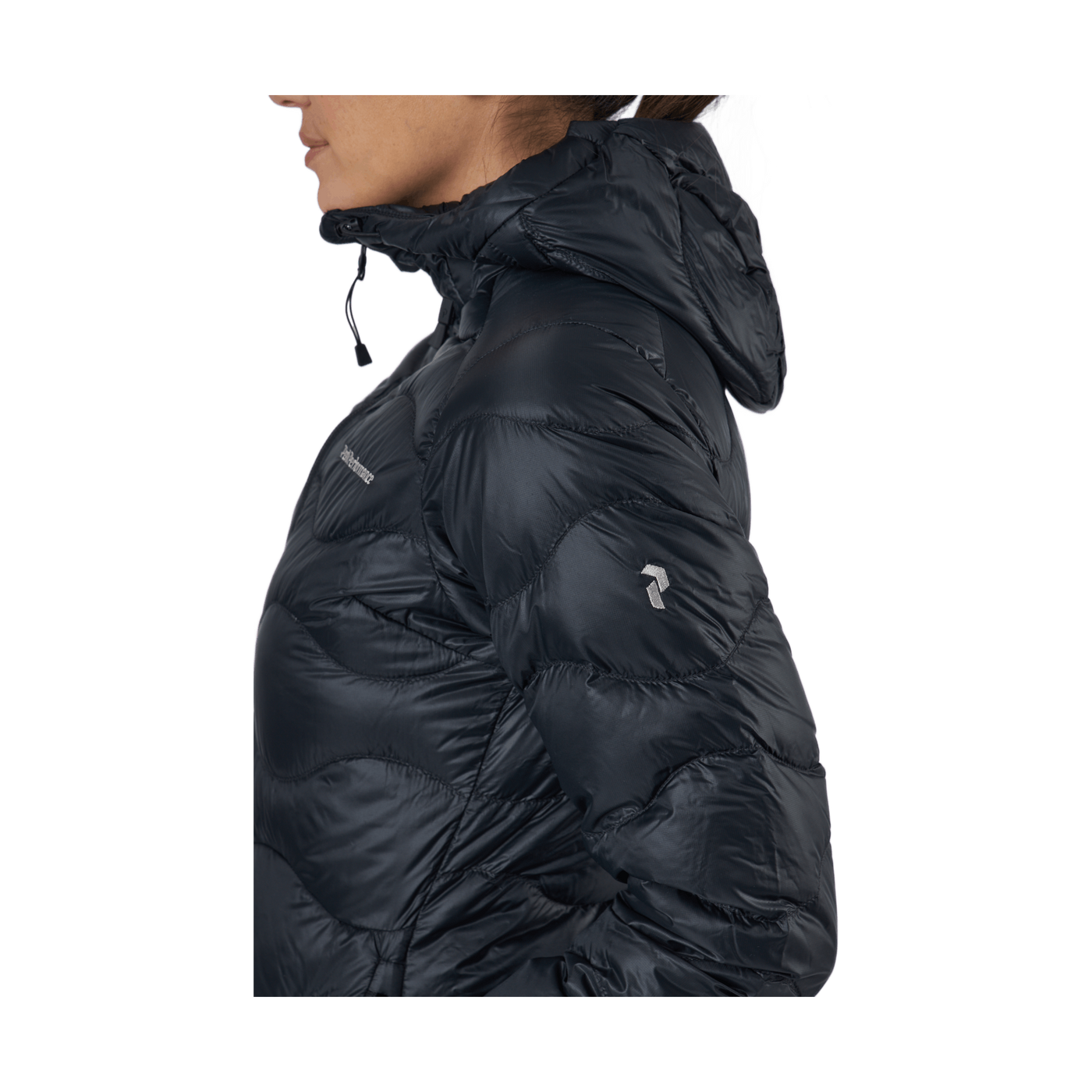 W Helium Down Hood Jacket Black