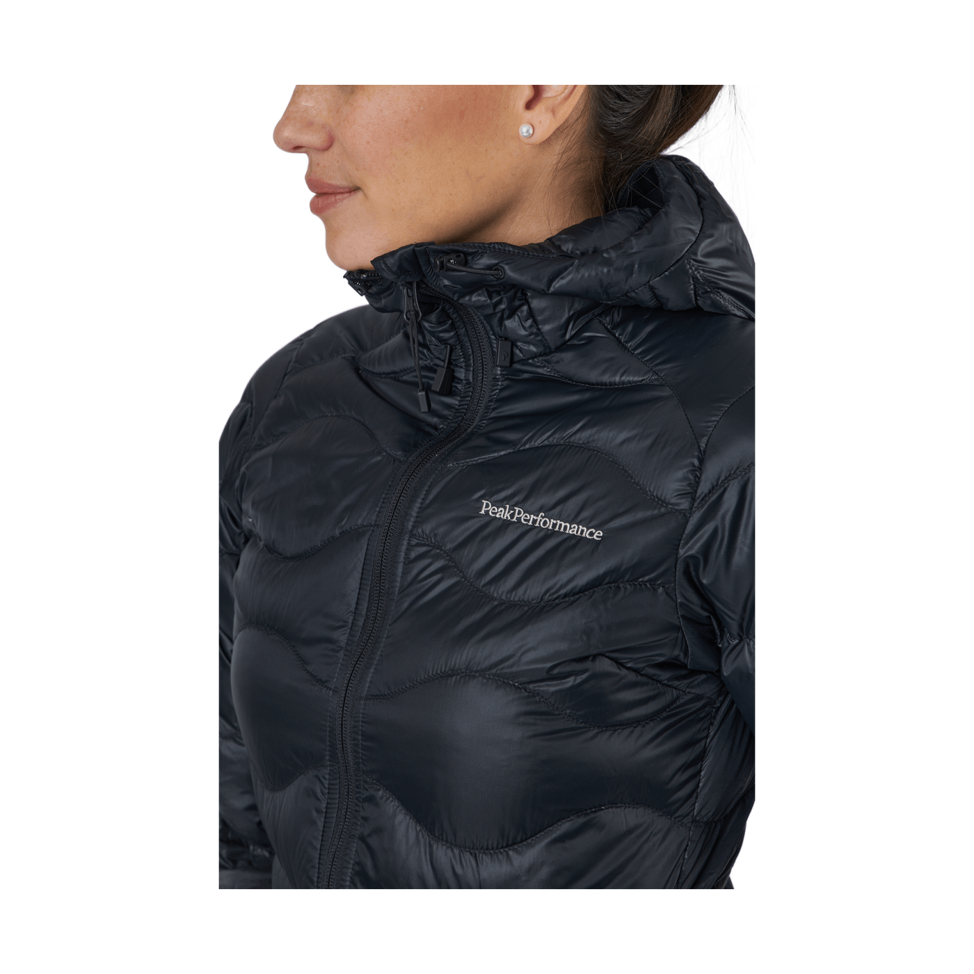 W Helium Down Hood Jacket Black