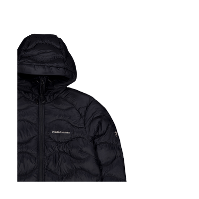 W Helium Down Hood Jacket Black