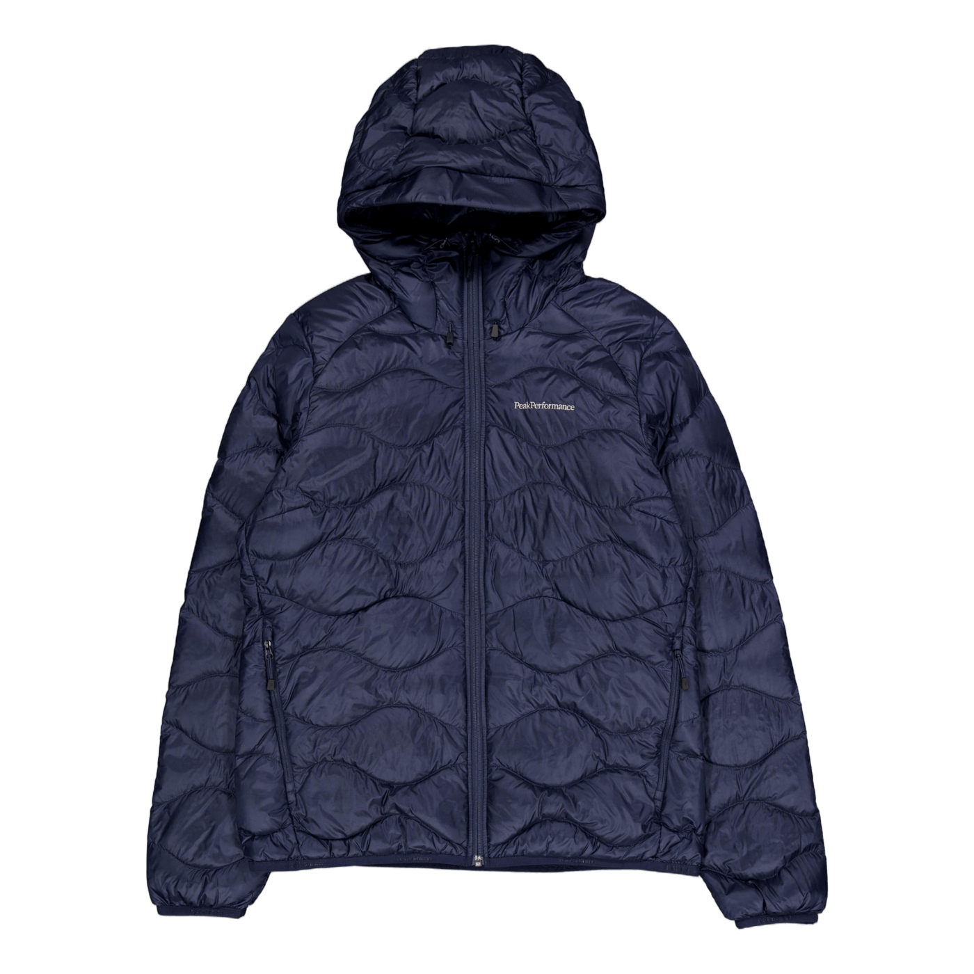 W Helium Down Hood Jacket Blue Shadow