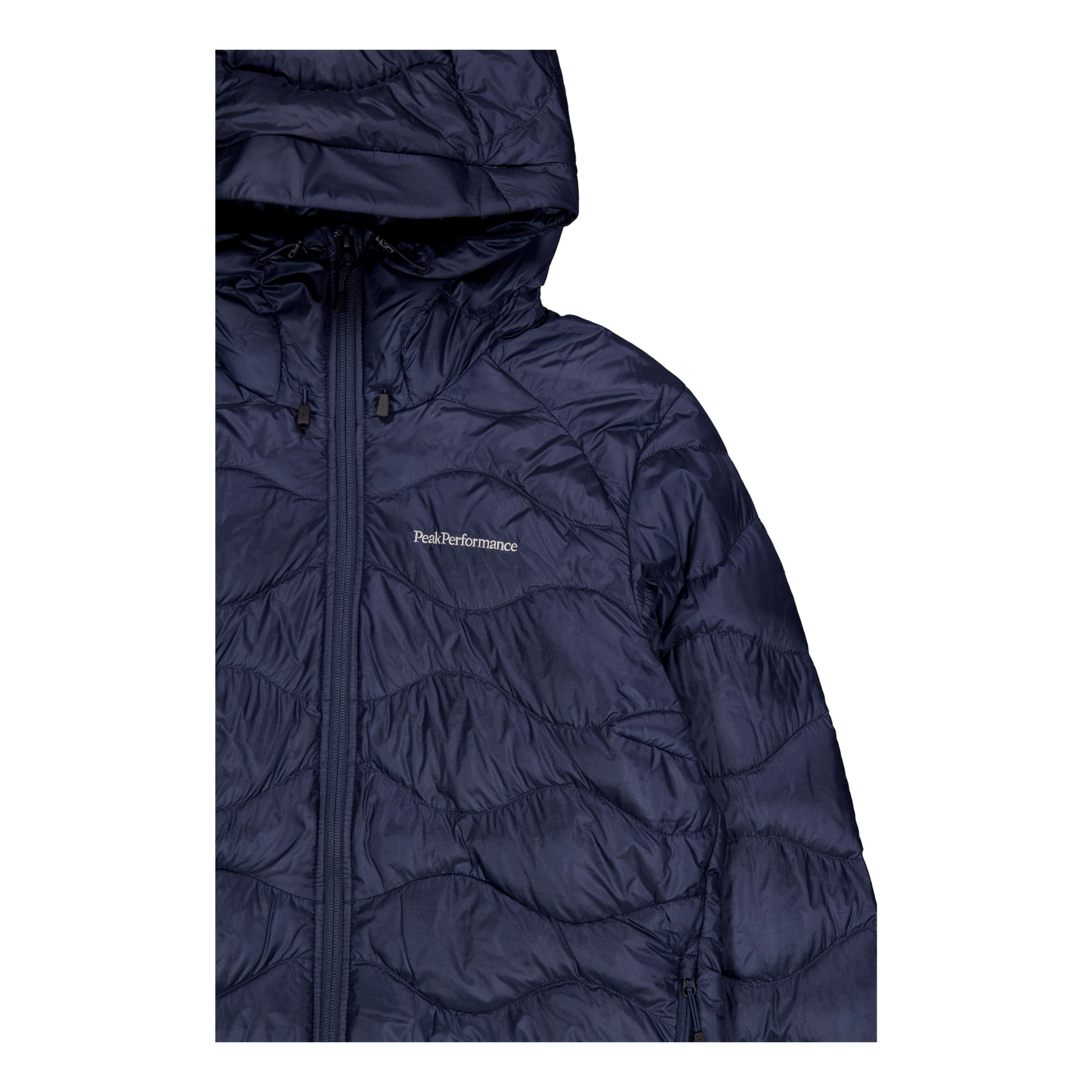 W Helium Down Hood Jacket Blue Shadow