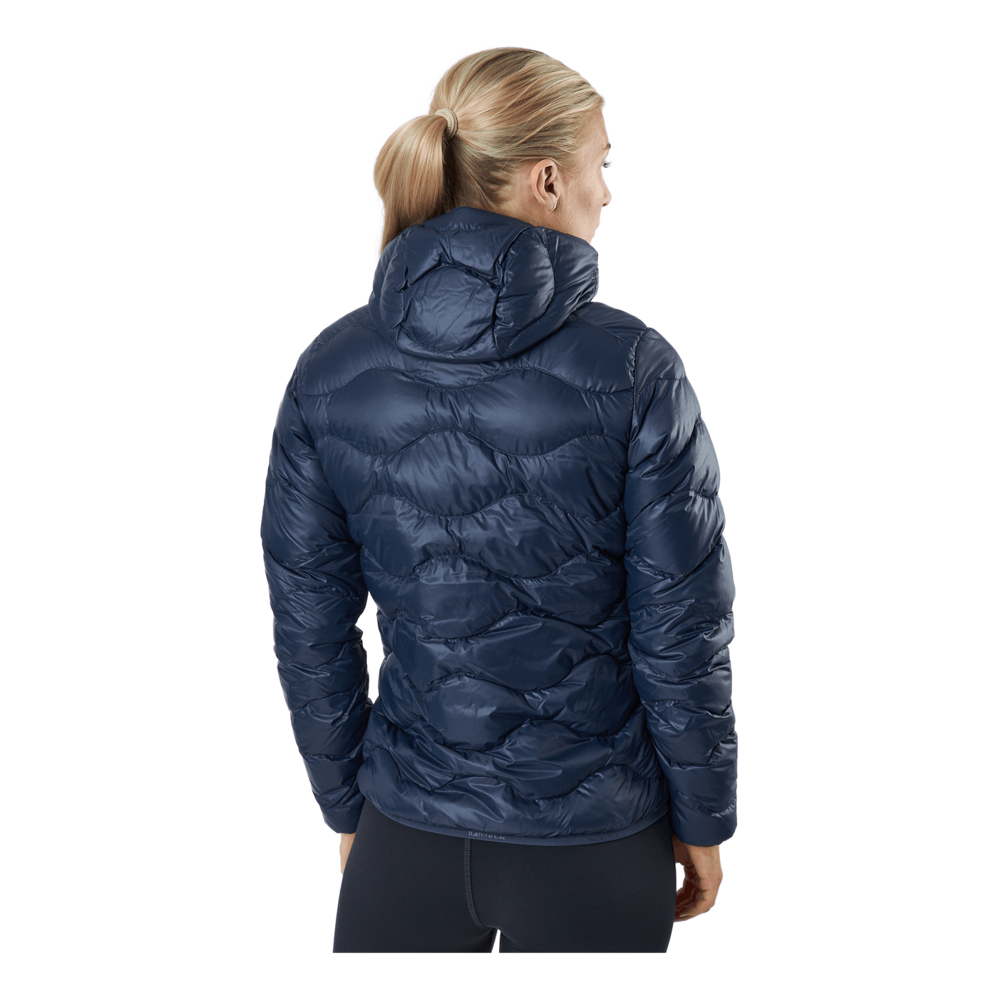 W Helium Down Hood Jacket Blue Shadow