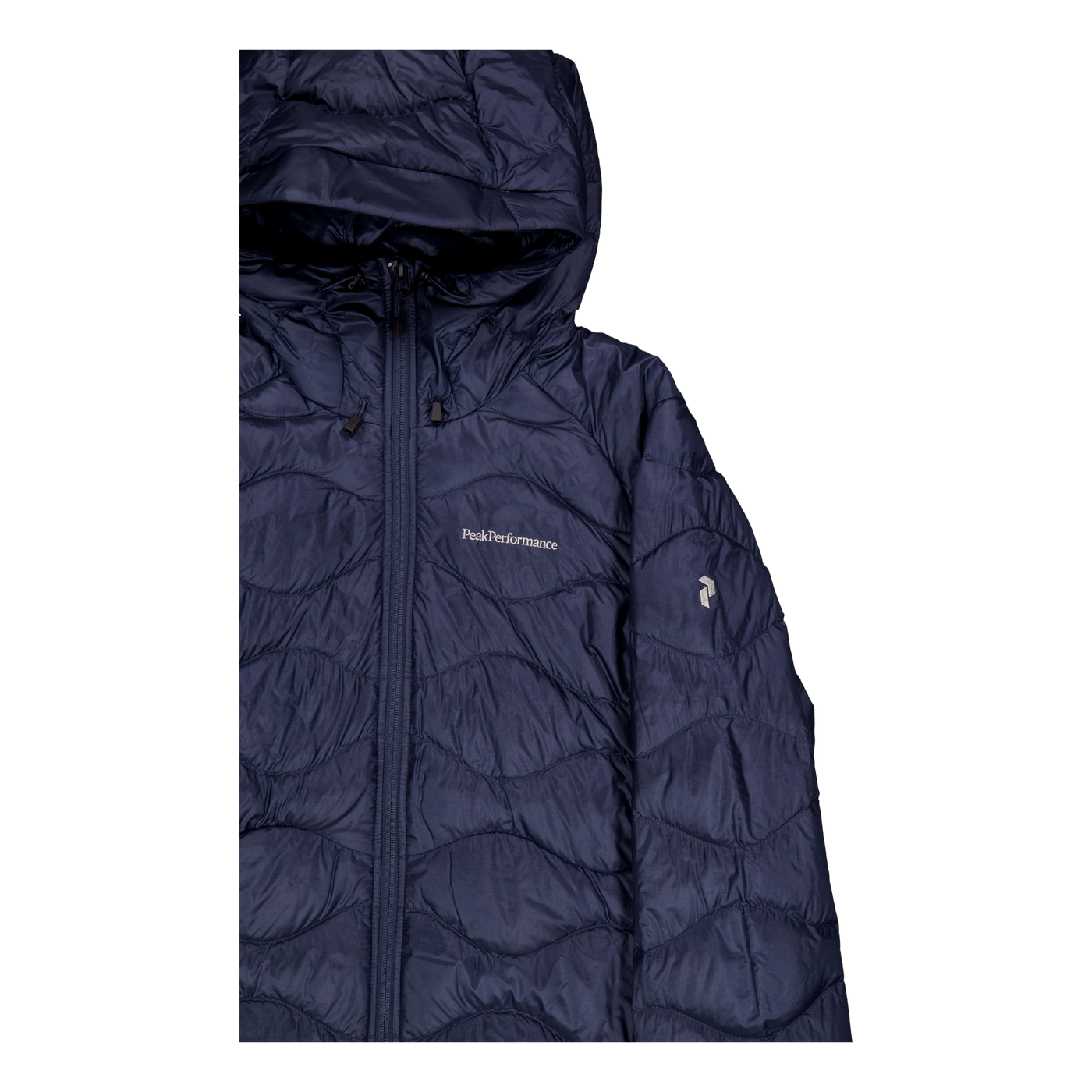 W Helium Down Hood Jacket Blue Shadow