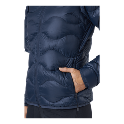 W Helium Down Hood Jacket Blue Shadow