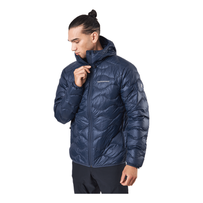 M Helium Down Hood Jacket Blue Shadow