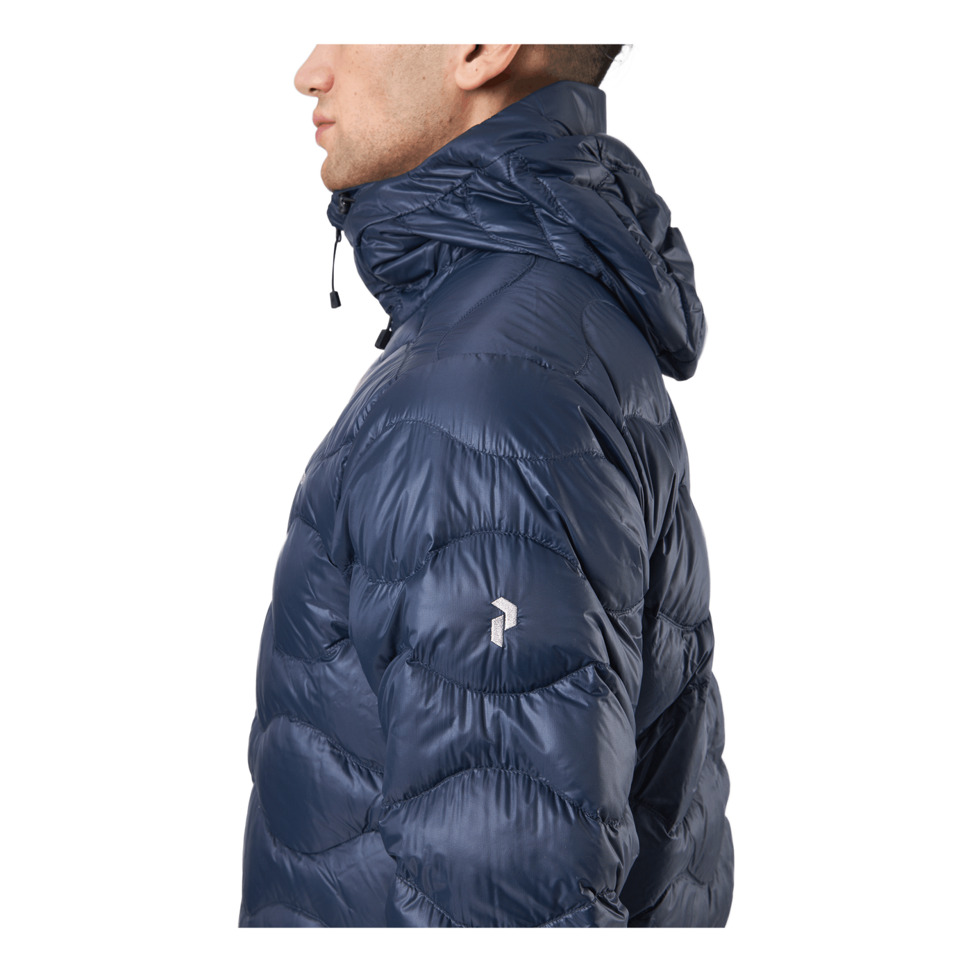 M Helium Down Hood Jacket Blue Shadow