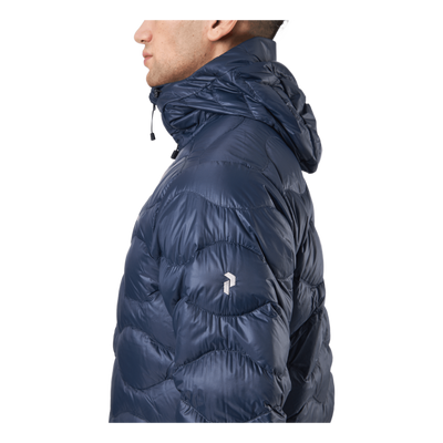 M Helium Down Hood Jacket Blue Shadow