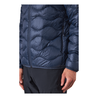 M Helium Down Hood Jacket Blue Shadow