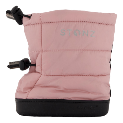 Stonz Toddler Puffer Booties Pink