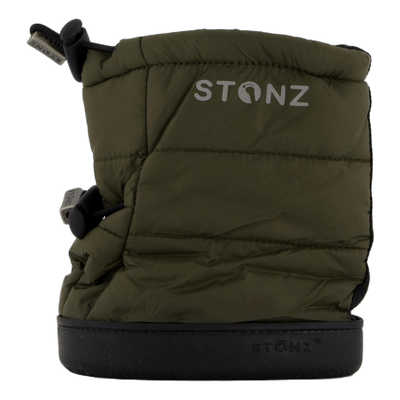 Stonz Toddler Puffer Booties Green