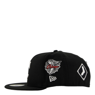 Mlb Coops Patch 59fifty Chiwh Blk