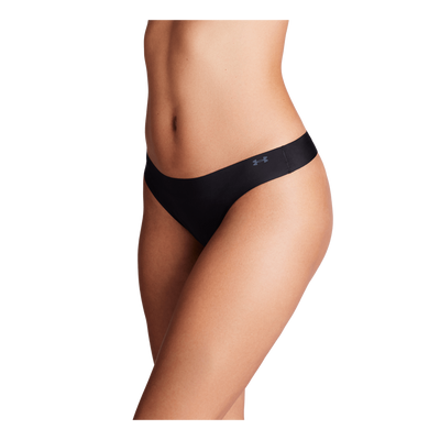 Ua Pure Stretch No Show Thong  Black