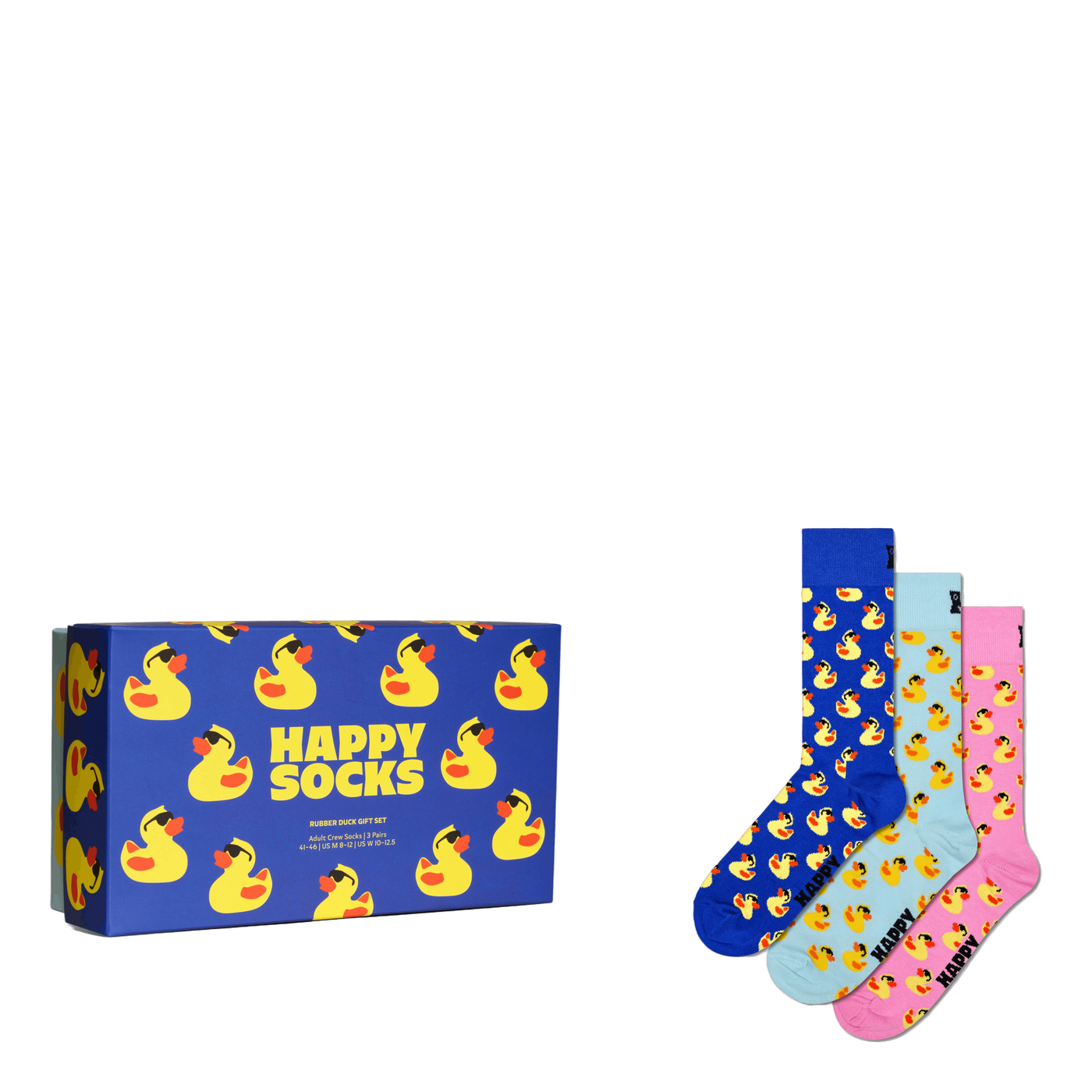 3-pack Rubber Duck Socks Gift  Blue