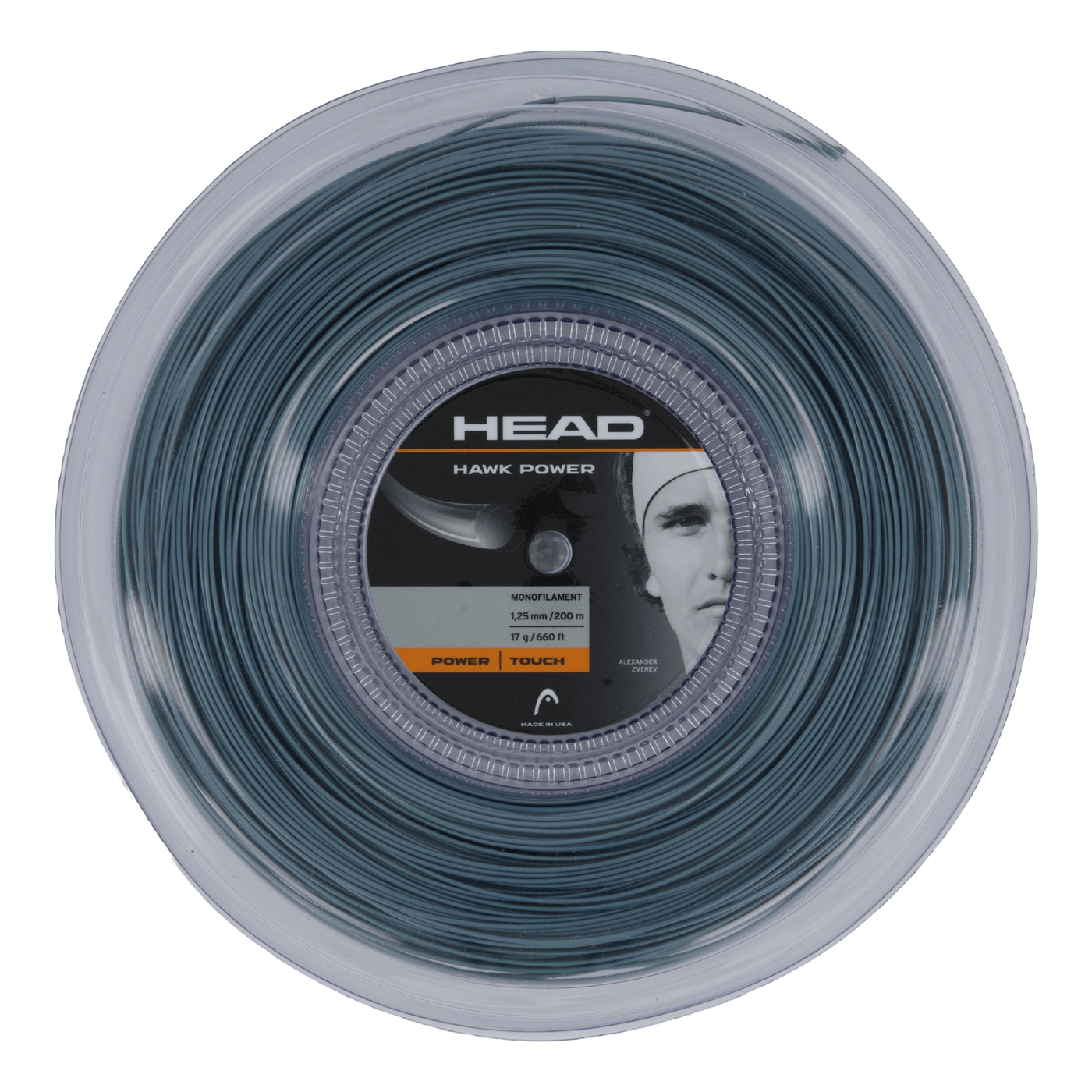 Hawk Power Reel 200m Gauge 17  Petrol