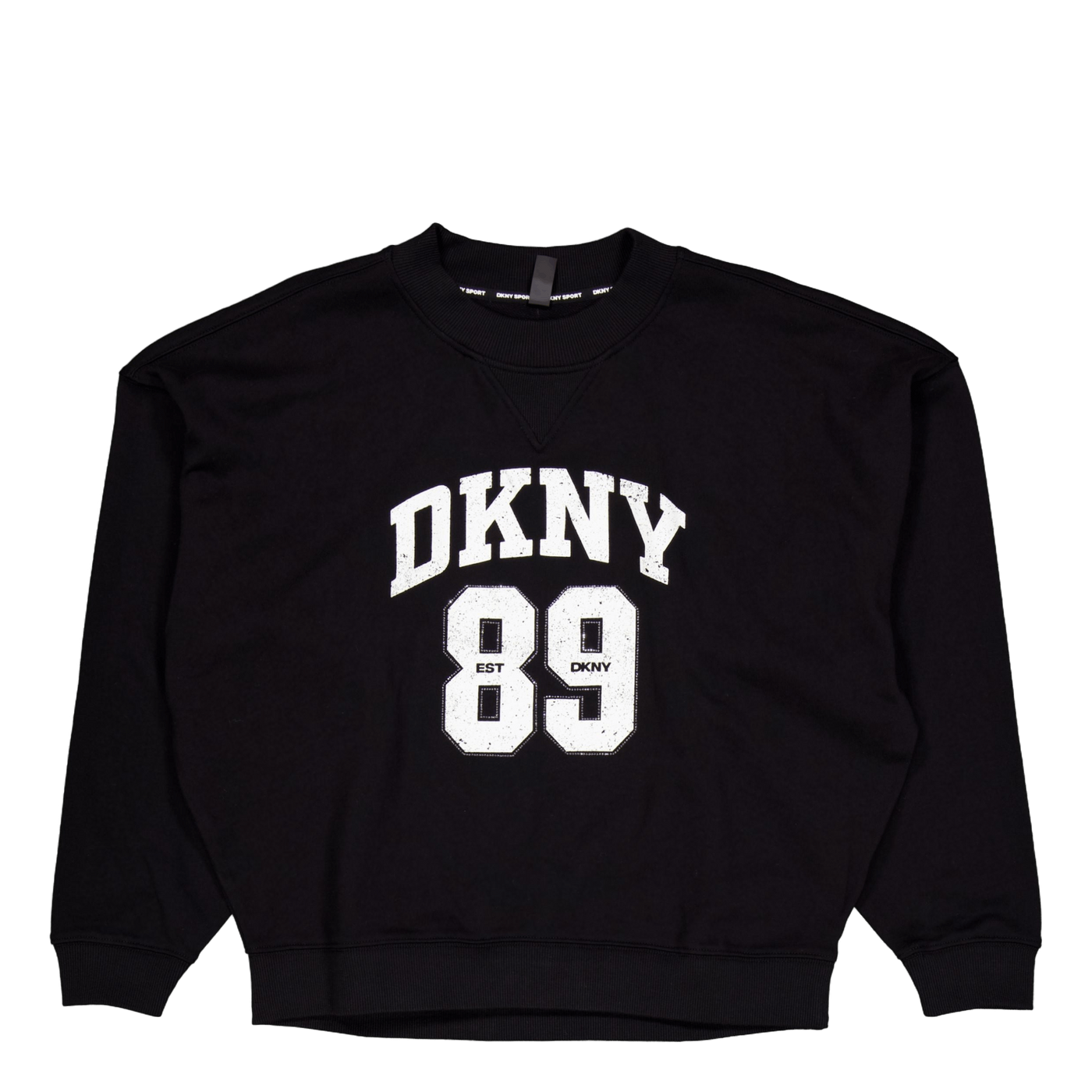 Rhstn Lg Crew Nk Po Black/eggnog