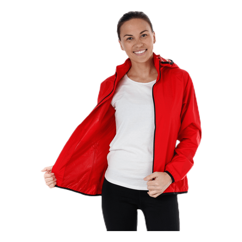 Jacket Rain W Red