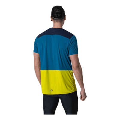 Charge SS Tech Tee Blue/Yellow