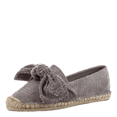 Amanda Knot Espandrillo Grey/Beige