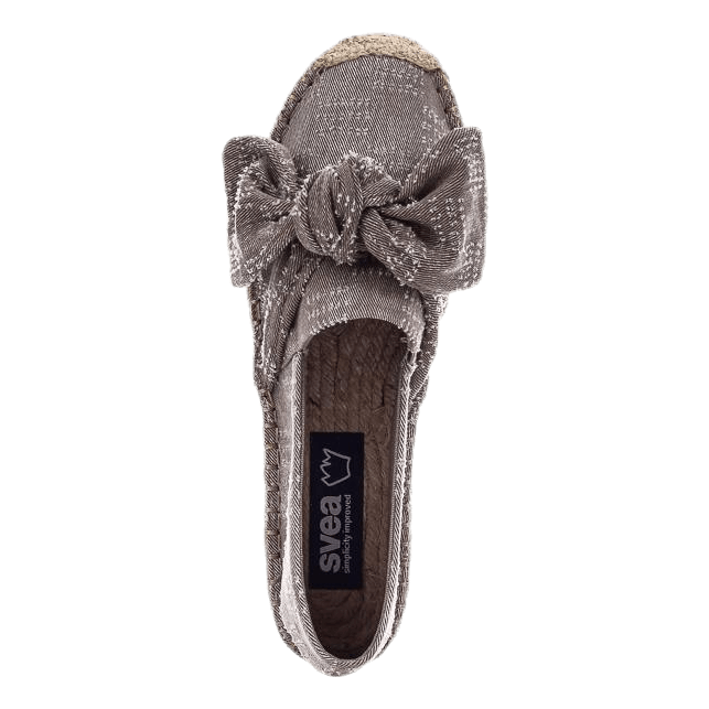 Amanda Knot Espandrillo Grey/Beige