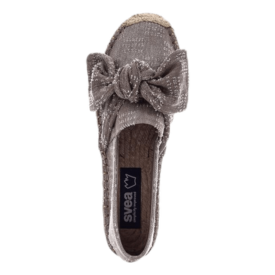 Amanda Knot Espandrillo Grey/Beige