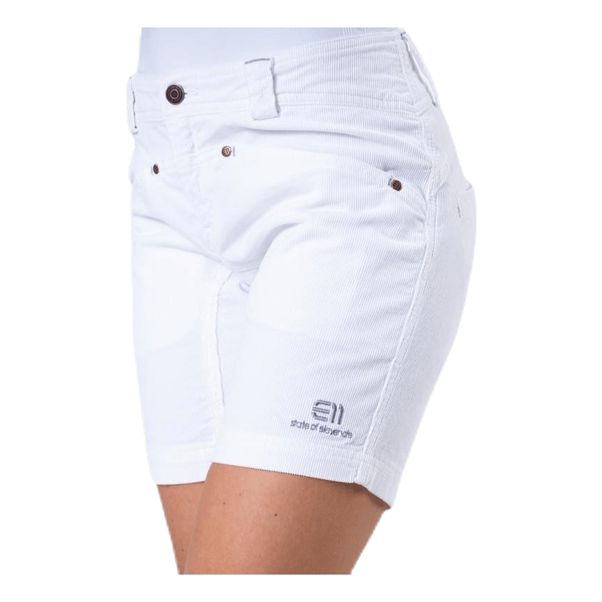 Après Cord Shorts  White