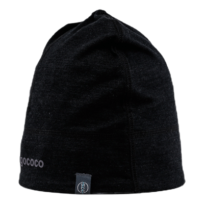 Thin Running Hat Wool Black