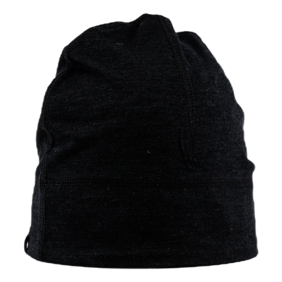 Thin Running Hat Wool Black