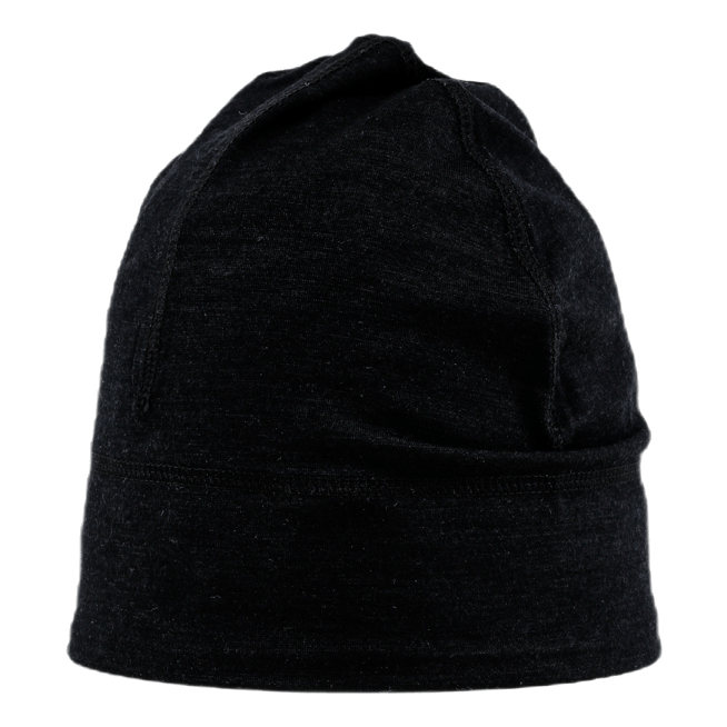 Thin Running Hat Wool Black